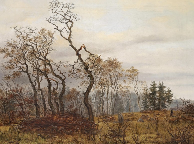 Eleonora Tscherning „Herbstlandschaft“ (Öl auf Leinwand, 58 cm x 73 cm, Fotografie: Bruun Rasmussen, Dänemark)