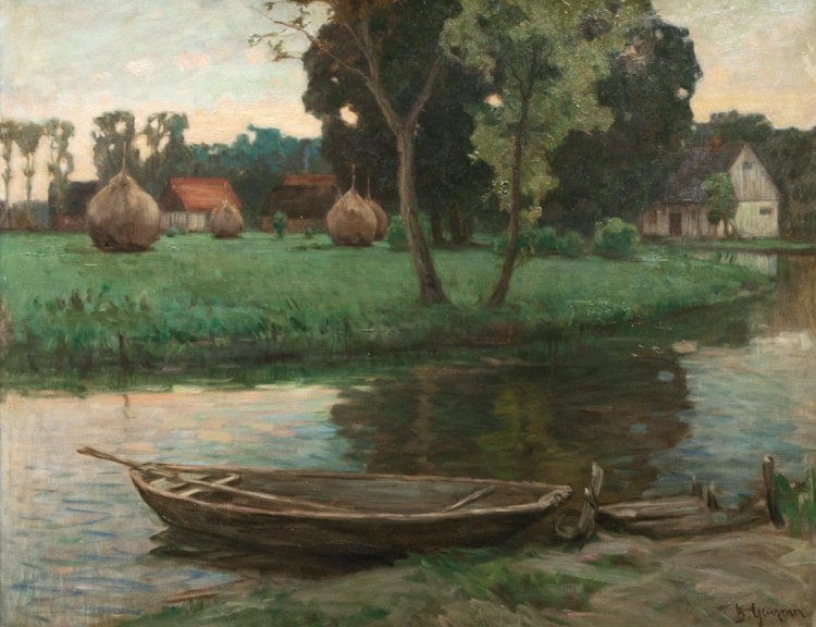 Berthold Genzmer „Im Spreewald“ (Öl auf Leinwand, 1914)