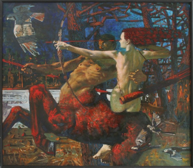 Sergey Nazarov „Tandem“ (Öl auf Leinwand, 130 cm x 150 cm)