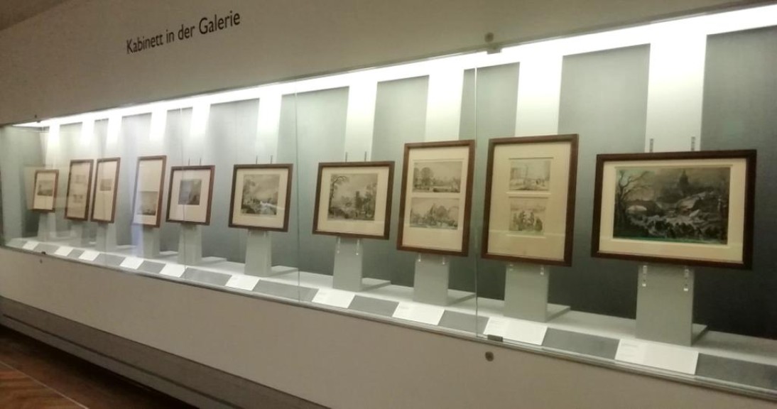 „Heiter bis wolkig – Wetterphänomene in der holländischen Graphik und Zeichnung“ (Ausstellungsansicht)