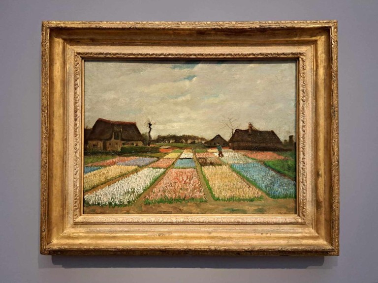 Vincent van Gogh „Blumenbeete in Holland“ (Öl auf Leinwand, 1883, National Gallery Washington)