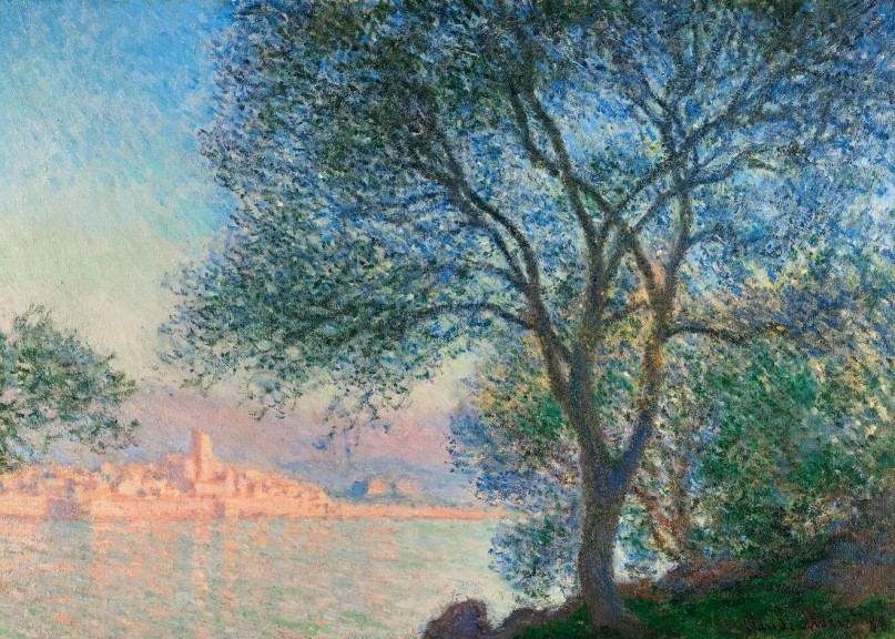 Claude Monet „Antibes von den Gärten von Salis aus“ (Öl auf Leinwand, 1888, ©️ Sammlung Hasso Plattner, Potsdam)