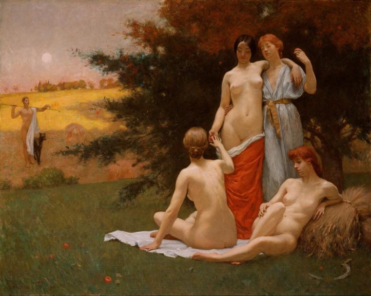 Kenyon Cox „Eine Ekloge“ (Öl auf Leinwand, 1890, 122,6 cm x 153,7 cm, Smithsonian American Art Museum)