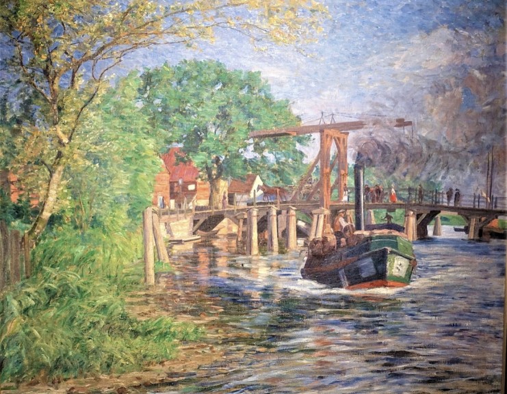 Peter Paul Draewing „An der Warnowbrücke in Schwaan“ (ca. 1905, Kunstmuseum Schwaan)