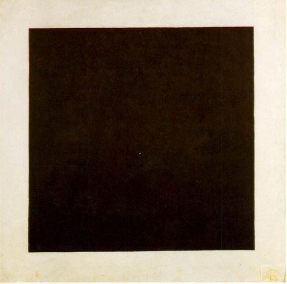 Kasimir Malewitsch „Schwarzes Quadrat“ (Öl auf Leinwand, 1924, 79,5 cm x 79,5 cm, Russisches Staatsmuseum, Sankt Petersburg)